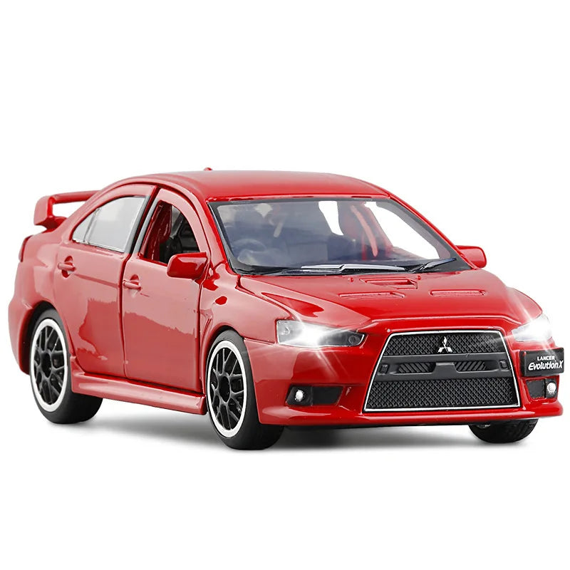 1:32 Mitsubishis JDM Lancer Evo X Open Door With Sound and Light