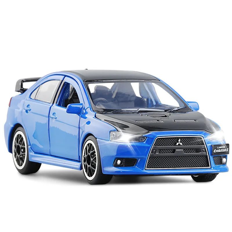 1:32 Mitsubishis JDM Lancer Evo X Open Door With Sound and Light