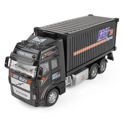 1:32 Car simulation container truck inertia transport