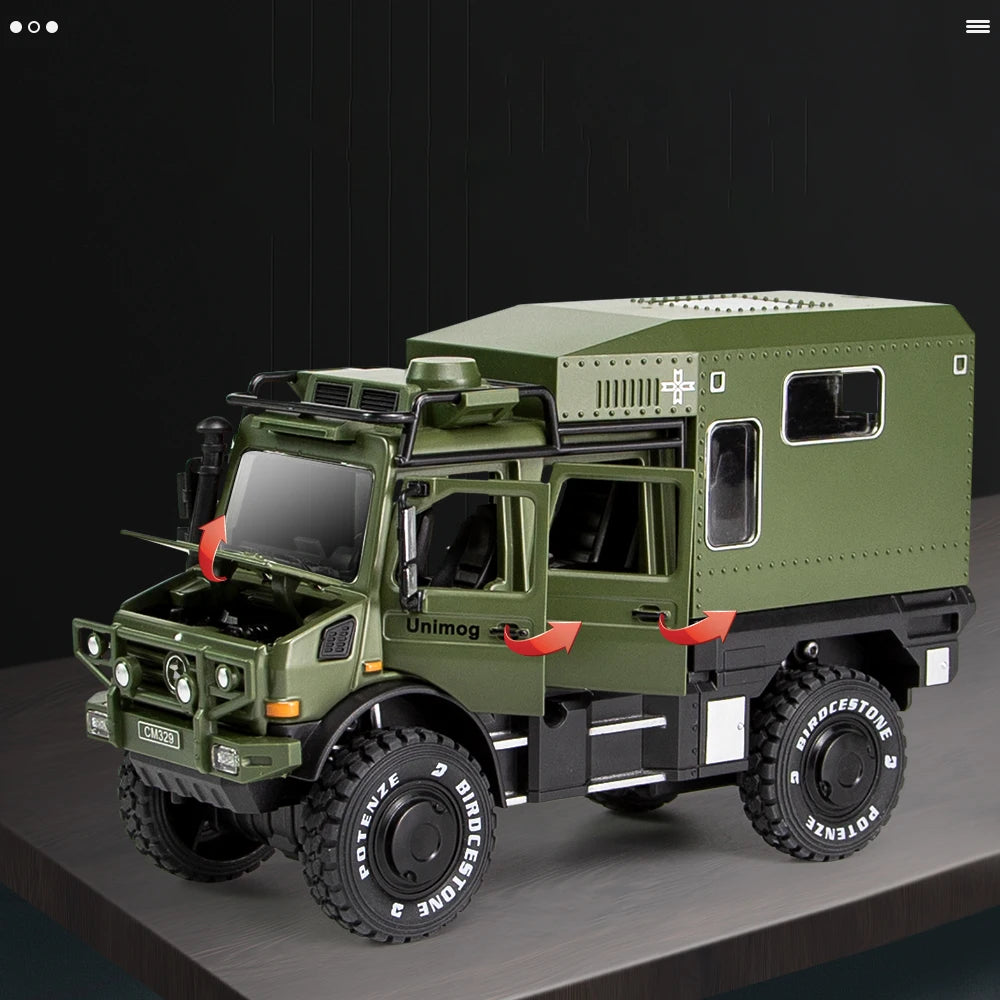 1:28 Unimog U5000 RV ORV Off-Road Vehicle Motorhom