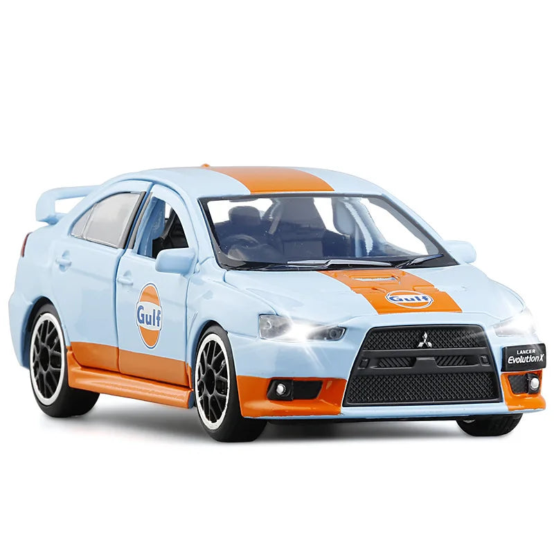 1:32 Mitsubishis JDM Lancer Evo X Open Door With Sound and Light