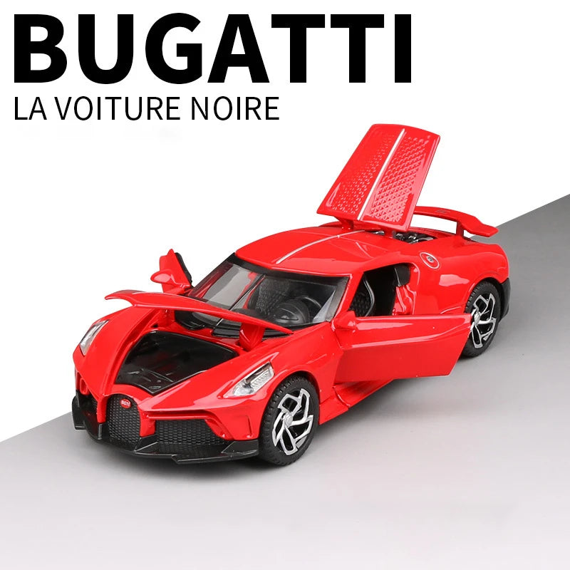 1:32 Bugatti La Voiture Noire Black Dragon Supercar Toy