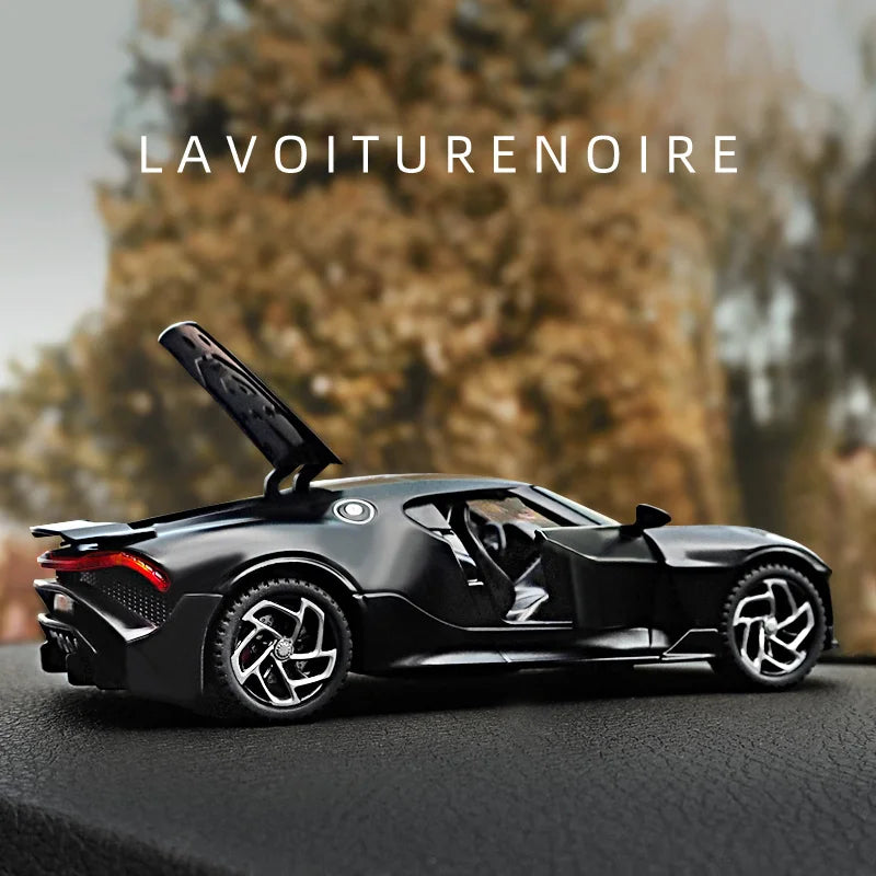 1:32 Bugatti La Voiture Noire Black Dragon Supercar Toy