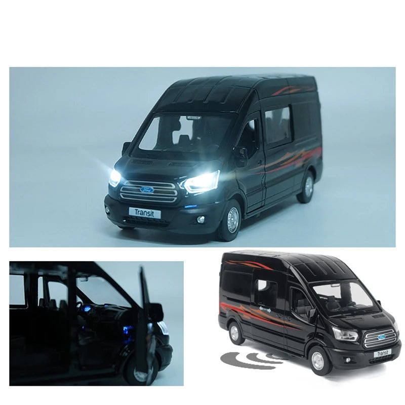 1:35 Zinc Alloy Bus FORD Transit Van