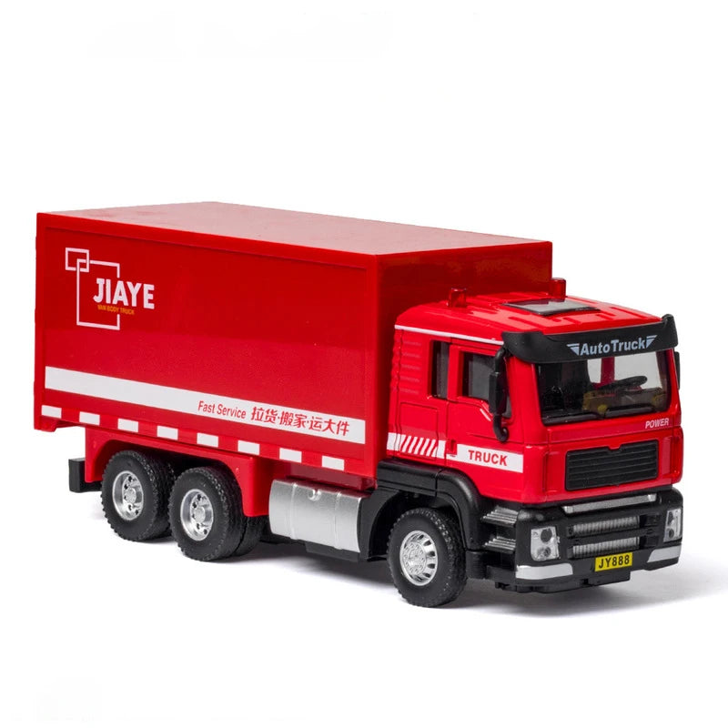 1:32 Car simulation container truck inertia transport