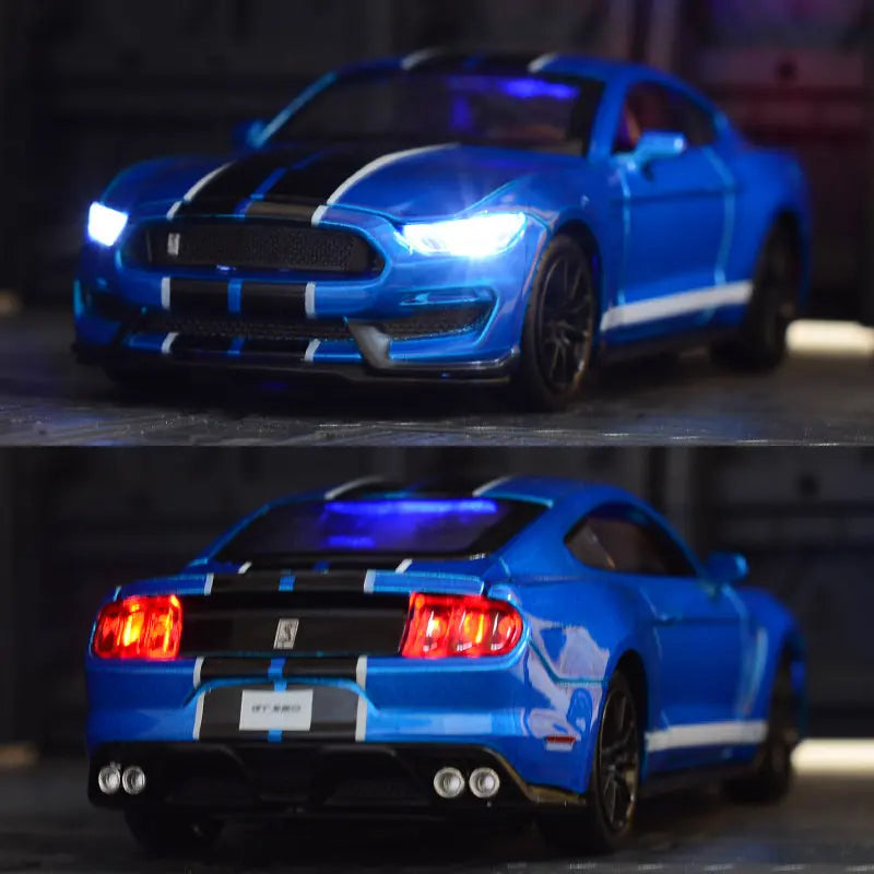 1:32 High Simulation Supercar Ford Mustang Shelby GT350 Car Model