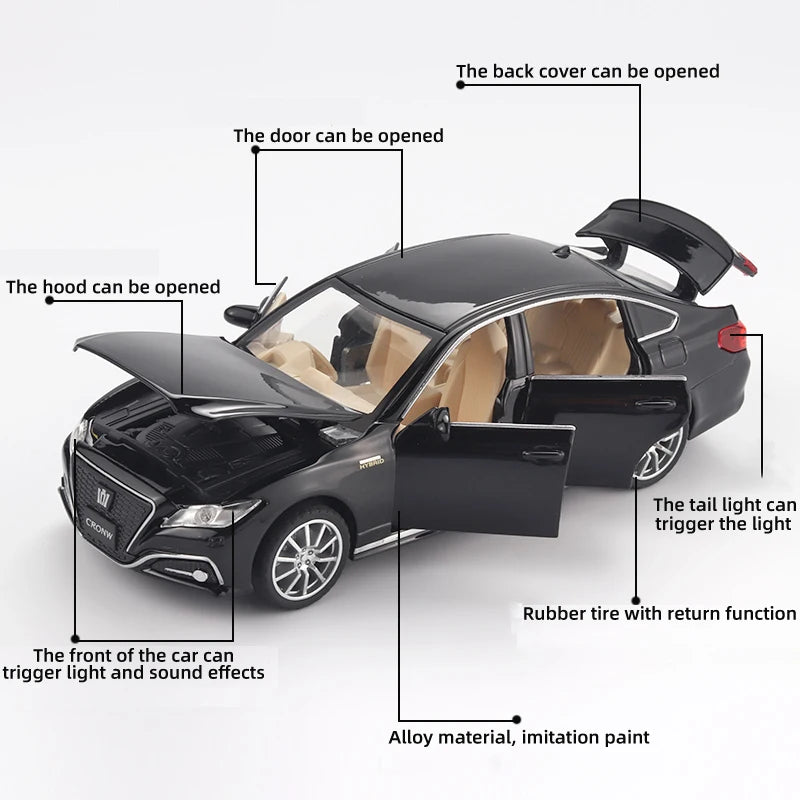 1:32 CROWN Car Model Sound and light