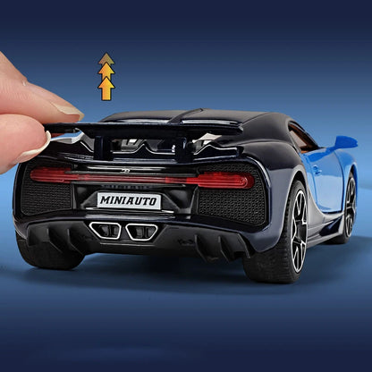 1:32 Bugatti Chiron Sports Car Metal Toy