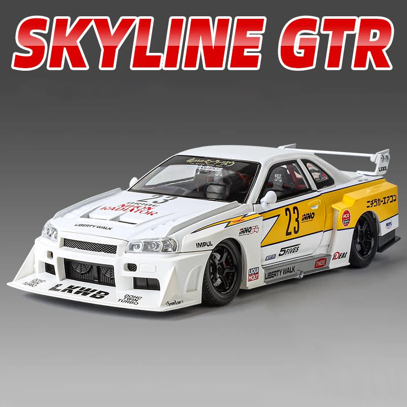 1:24 Nissan GTR R34 Skyline S15 Modified Vehicle