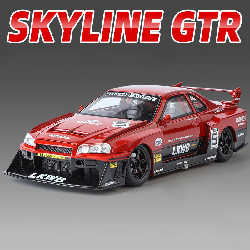 1:24 Nissan GTR R34 Skyline S15 Modified Vehicle