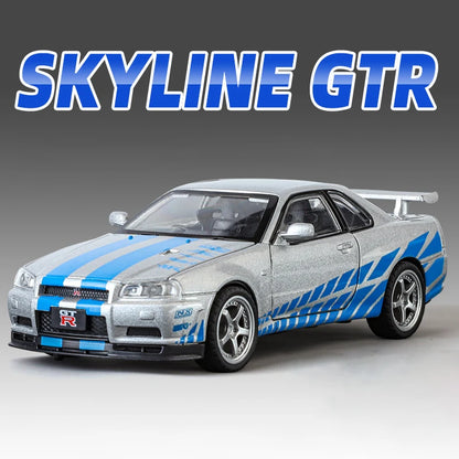 1:32 Nissan GTR R34 GT-R R35 Fast & Furious