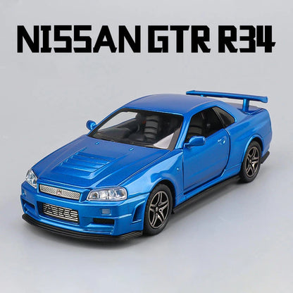 1:32 Nissan GTR R34 GT-R R35 Fast & Furious