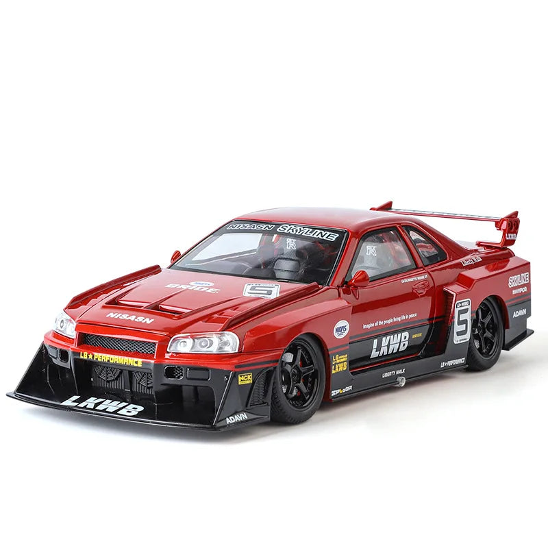 1:24 Nissan GTR R34 Skyline S15 Modified Vehicle