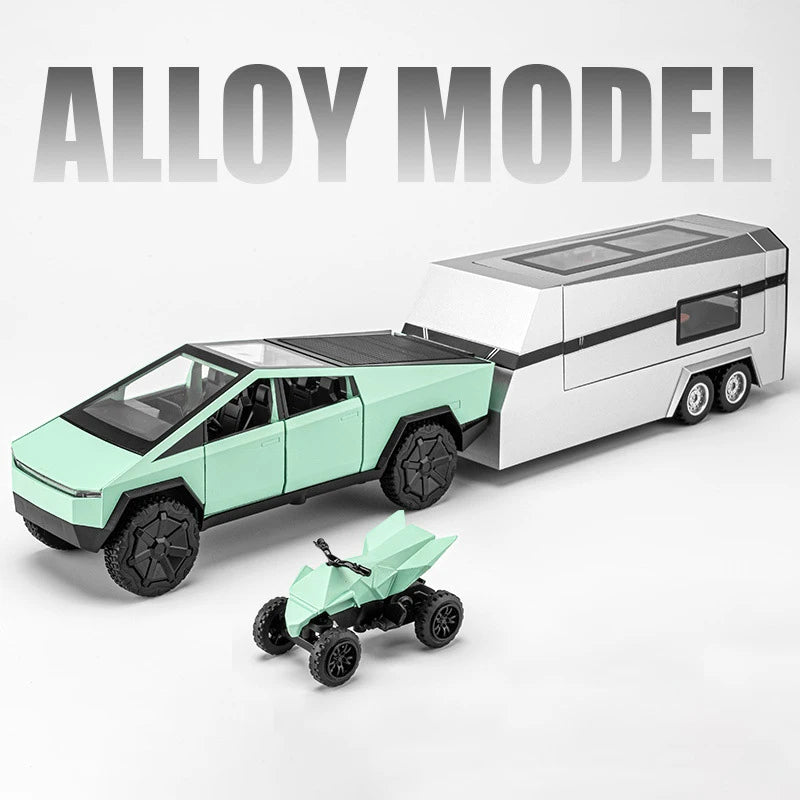 1:32 Cyber toy truck Model Y Trailer Car