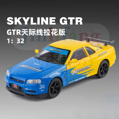 1:32 Nissan GTR R34 GT-R R35 Fast & Furious