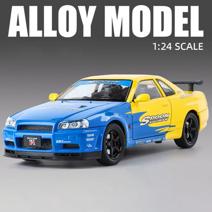 1:24 Nissan GTR R34 Skyline S15 Modified Vehicle