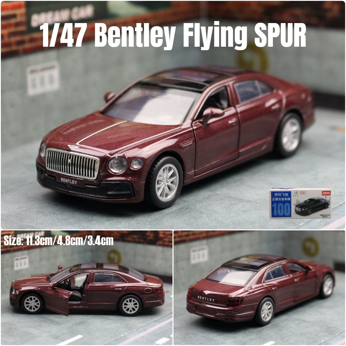 1/47 Bentley Flying SPUR HYBRID Diecast 1:43