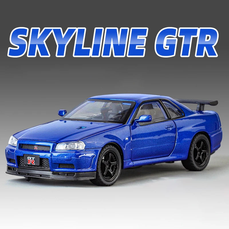 1:32 Nissan GTR R34 GT-R R35 Fast & Furious