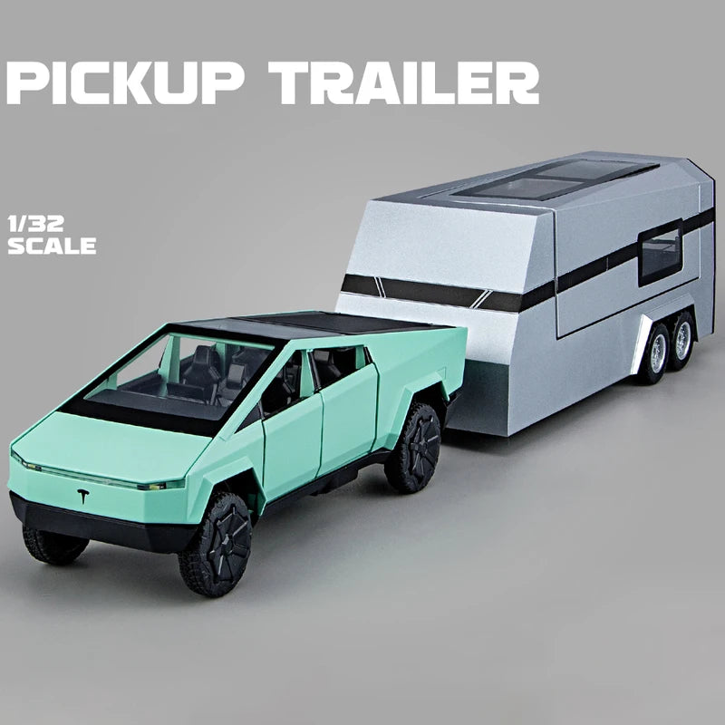 1:32 Cyber toy truck Model Y Trailer Car