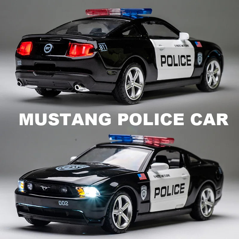 1:32 Car 2006 Ford Shelby Mustang GT350 Policecar Modle 911