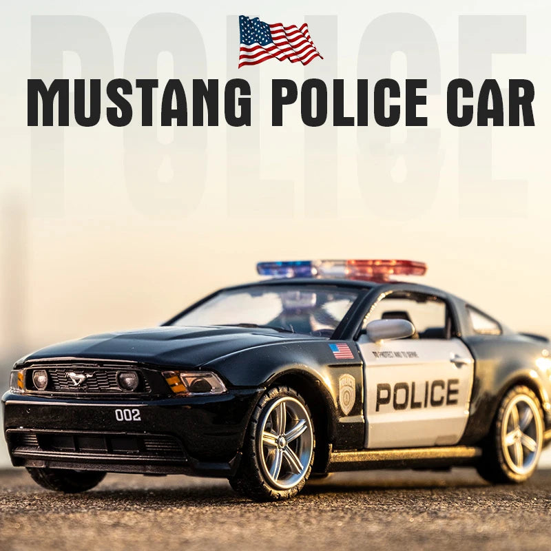 1:32 Car 2006 Ford Shelby Mustang GT350 Policecar Modle 911