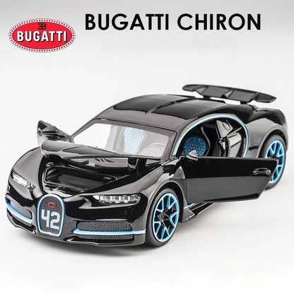 1:32 Bugatti Chiron Sports Car Metal Toy