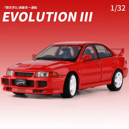 1:32 Initial D Mitsubishis Lancer Evolution EVO Diecasts & Vehicles