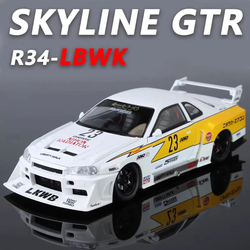 1:24 Nissan GTR R34 Skyline S15 Modified Vehicle