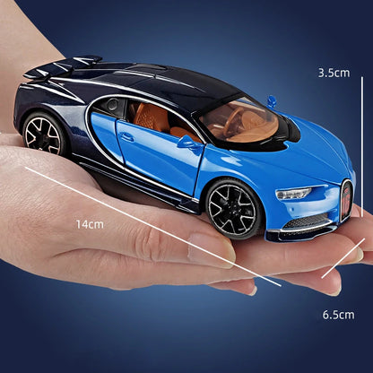 1:32 Bugatti Chiron Sports Car Metal Toy