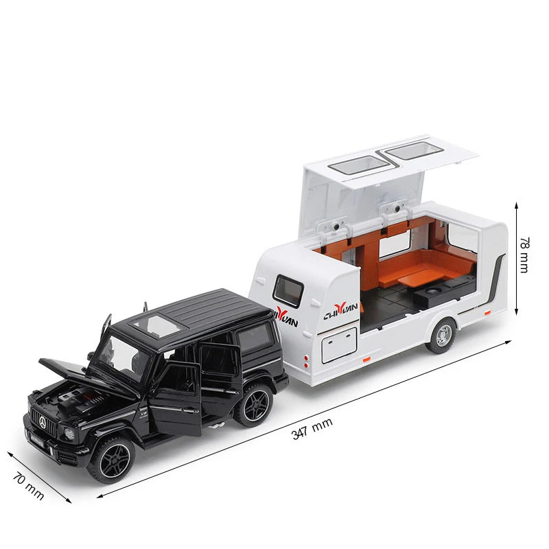 1:32 Benz G63 Cullinan  Wrangler Trailer