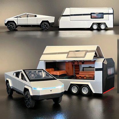 1:32 Cyber toy truck Model Y Trailer Car