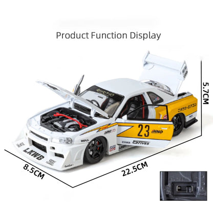 1:24 Nissan GTR R34 Skyline S15 Modified Vehicle