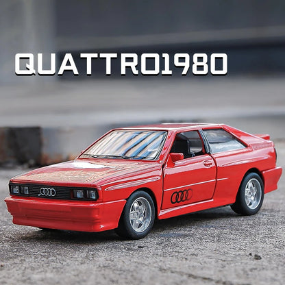 1:36 BMW M3 E30 1987 Porsche 911 Turbo Audi Quattro BMW M4 Metal Toy