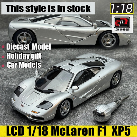 NewS McLaren F1 XP5 Silver 1:18 LCD model