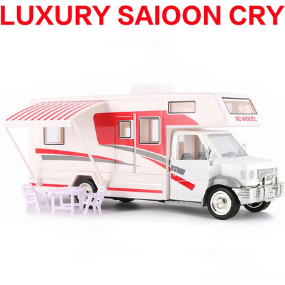 1:32 Luxury Motorhome Recreational Vehicle RV Trailer Caravan