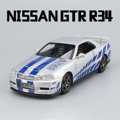 1:32 NISSAN GTR GT-R R35 R34 Supercar